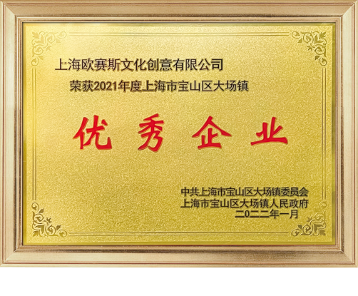 2021-2025 連續榮獲上海市寶山區大場(chǎng)鎮優(yōu)秀企業(yè)
